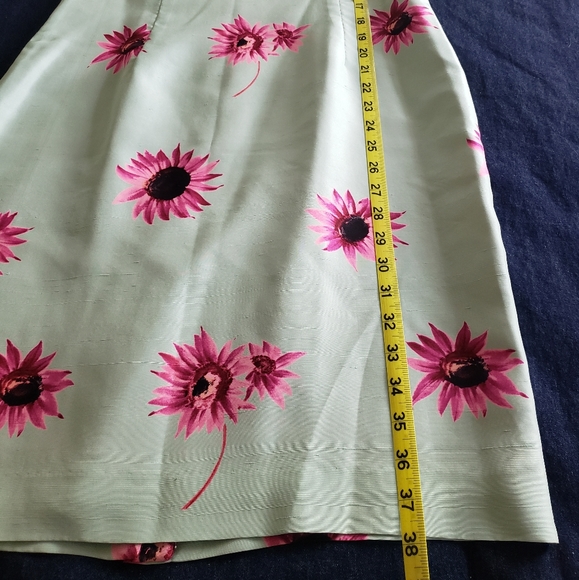 Palest Turquoise Silk Sheath Dress w/ Cardigan - Picture 8 of 11